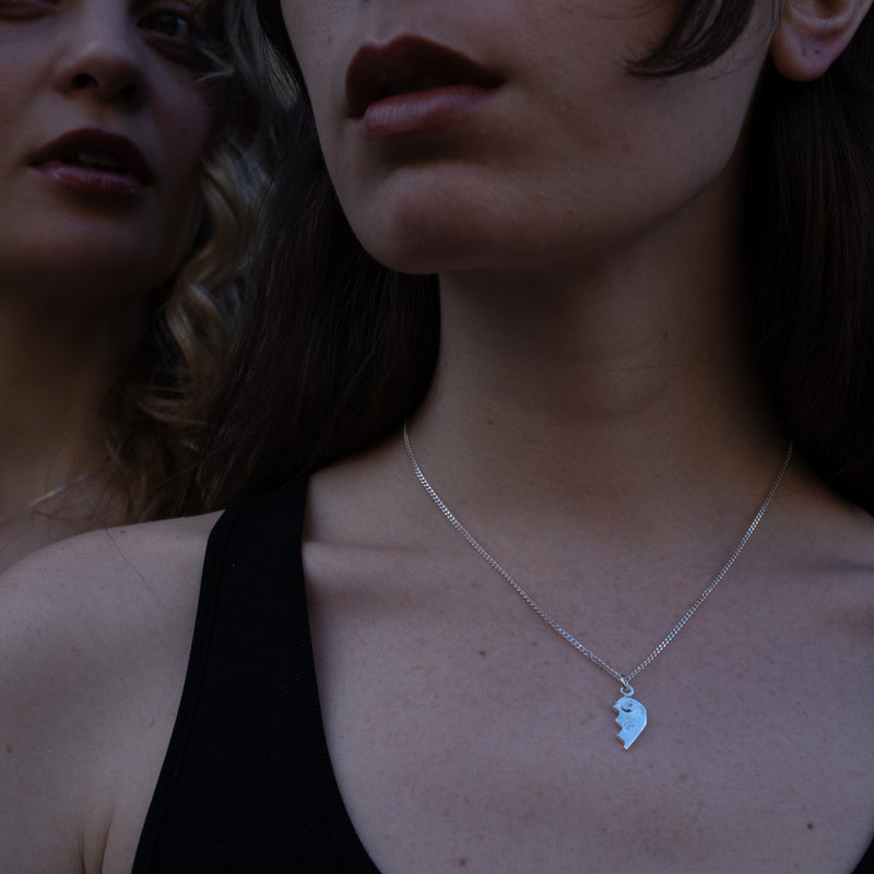 Split Heart Necklace