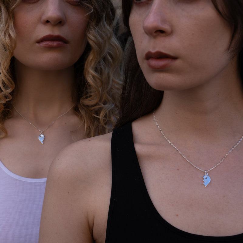Split Heart Necklace
