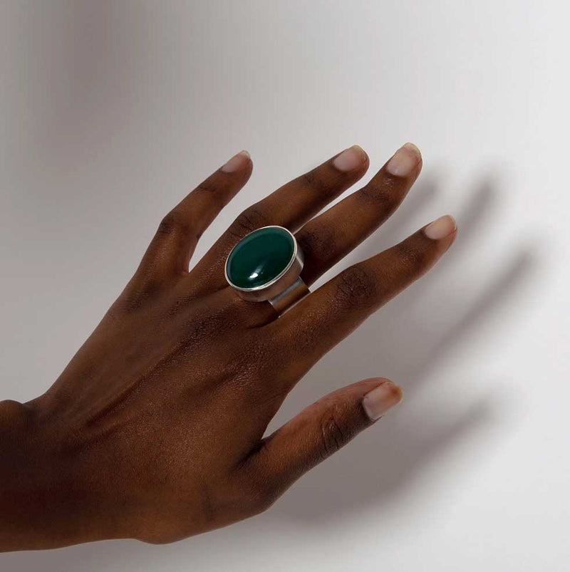 Hera Ring Dark Green