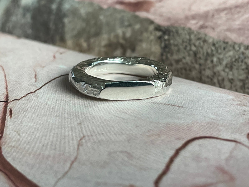 Chunky Flat Melted Ring